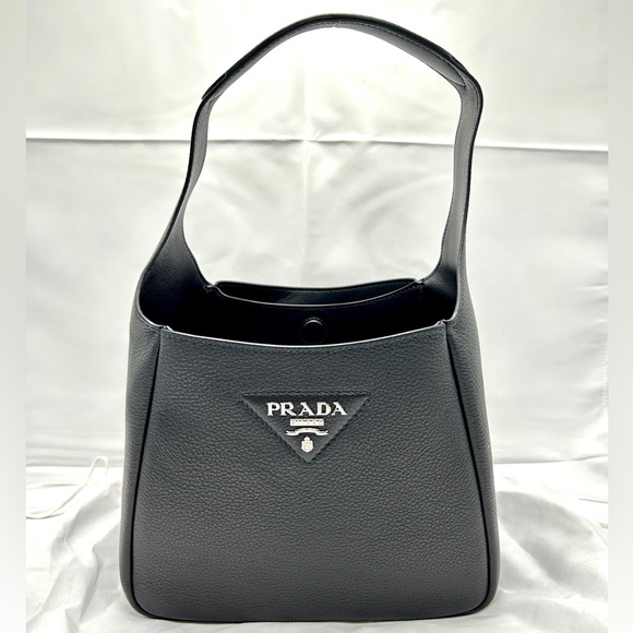 Prada Handbags - Prada Leather Handbag - Black $2900 Entrupy Authenticated